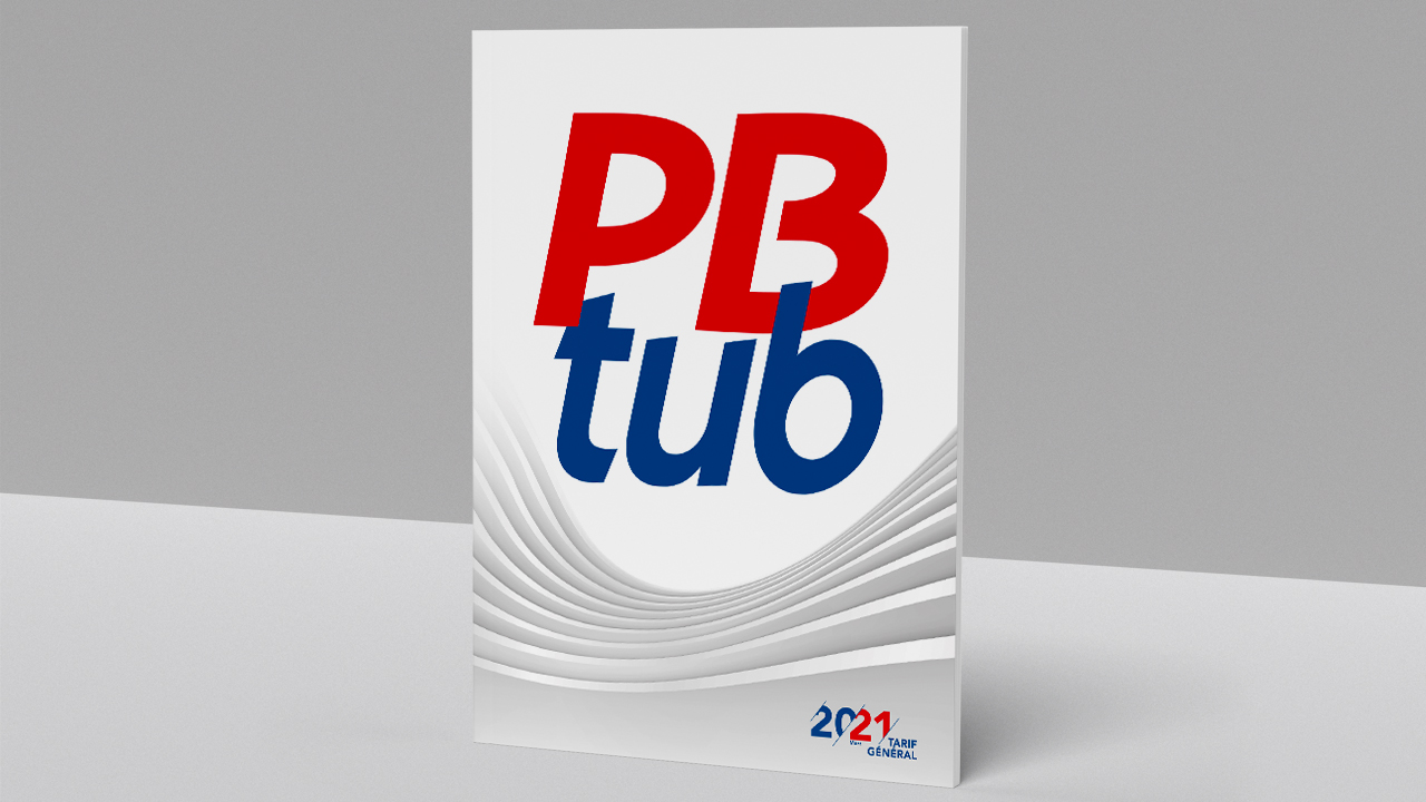 Couverture du catalogue 2021 de Pbtub